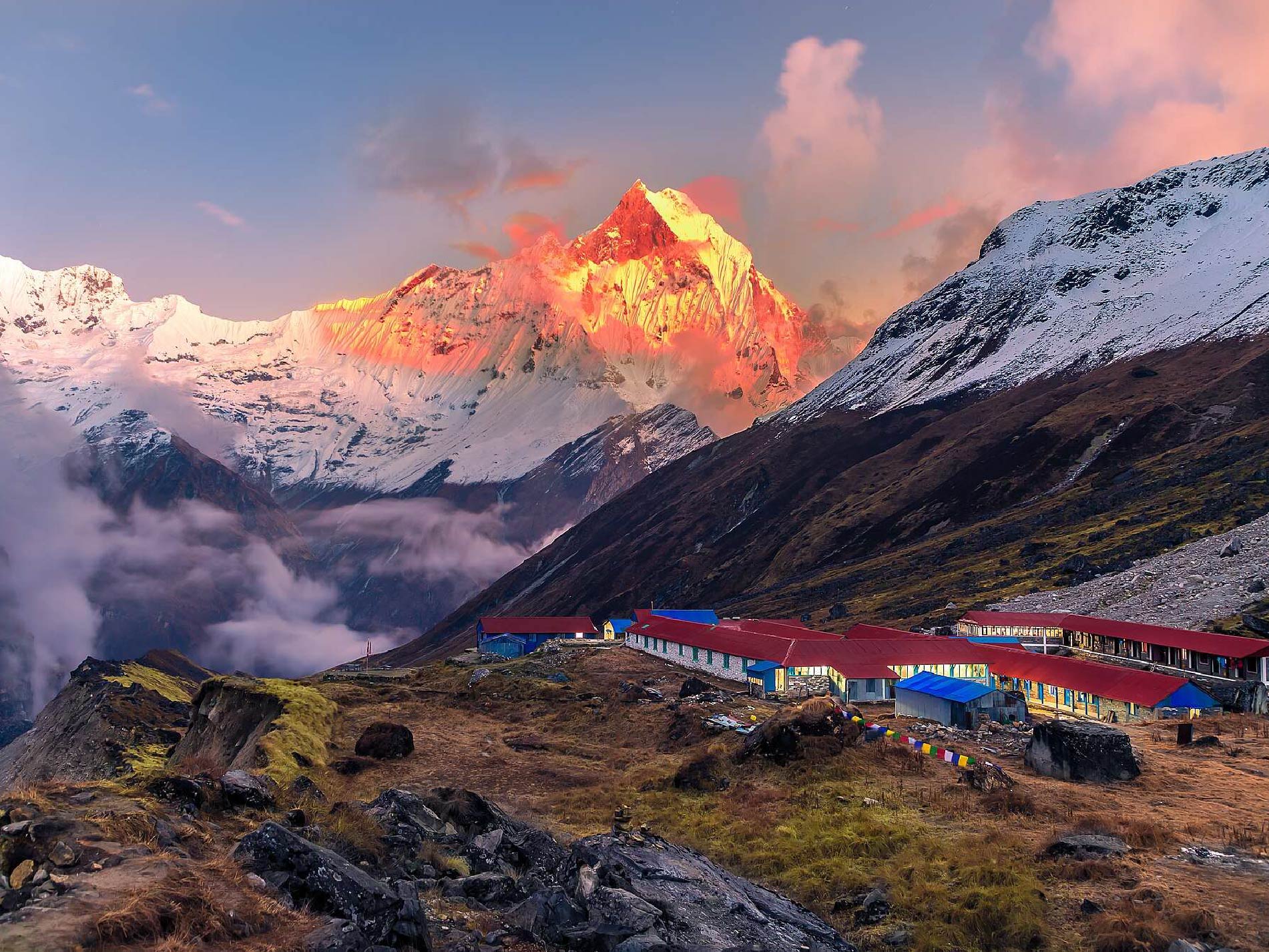 Tour trekking Annapurna Base Camp Nepal (4.130m) by bus - Thung lũng của các vị thần